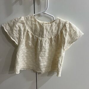 Zara Kids Cream Blouse + pants set